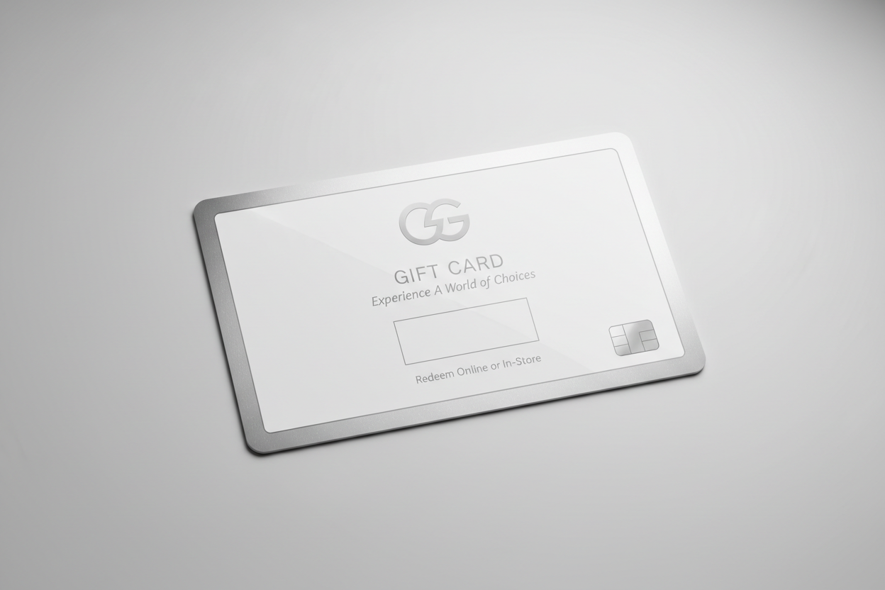stock image of a gift card