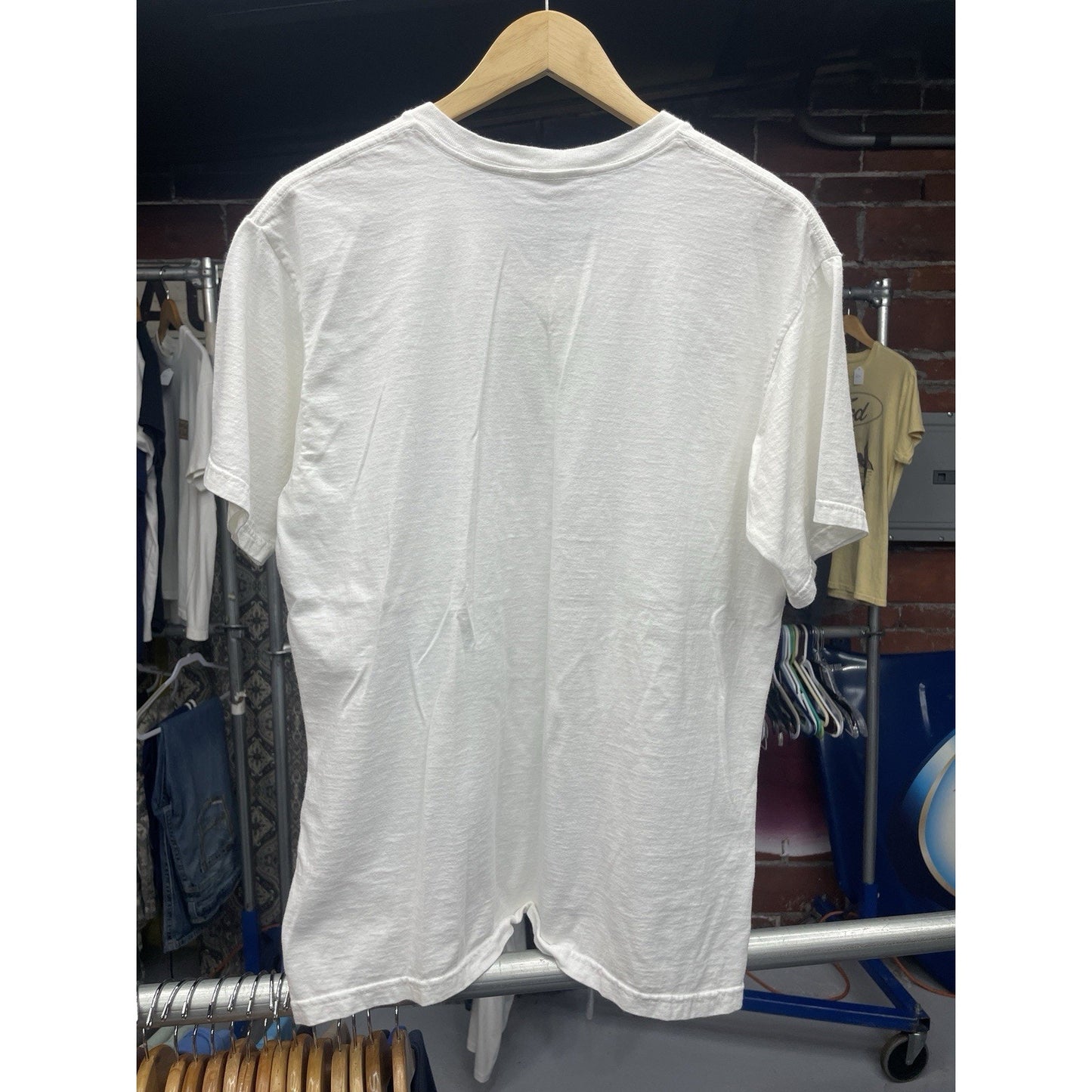Vintage 90s Nike Men’s M White V Neck T Shirt