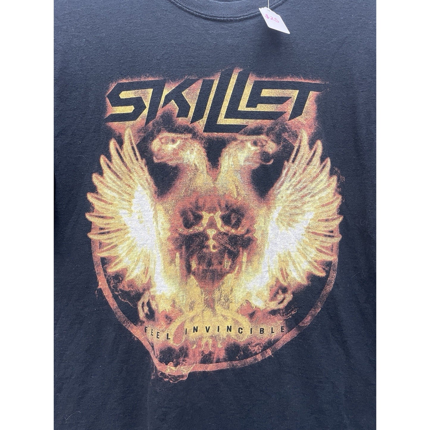 VTG Skillet T Shirt Band Tee Rock Metal Promo Tour Concert Men’s Medium Y2K