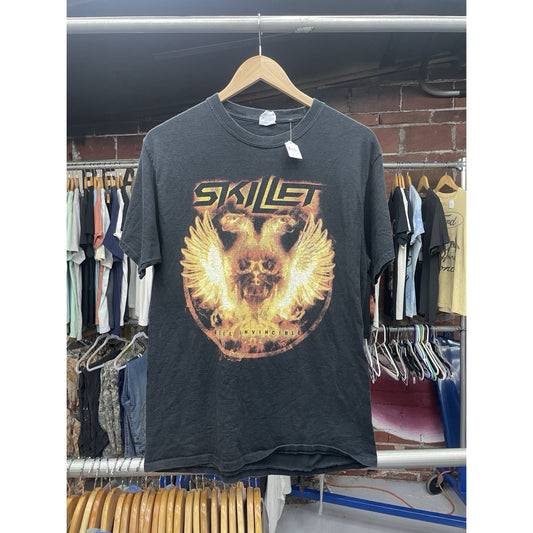 VTG Skillet T Shirt Band Tee Rock Metal Promo Tour Concert Men’s Medium Y2K